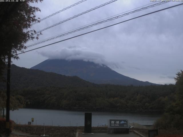 西湖からの富士山