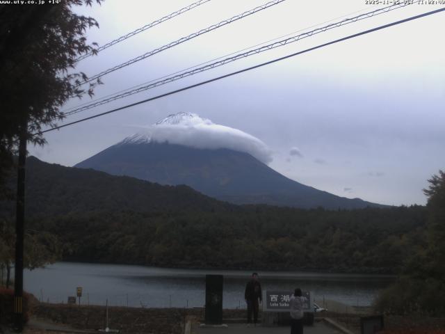 西湖からの富士山