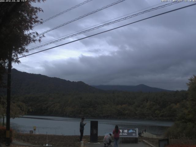 西湖からの富士山