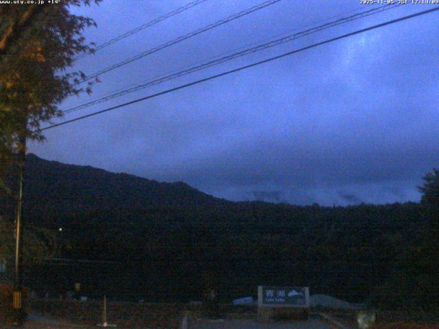 西湖からの富士山