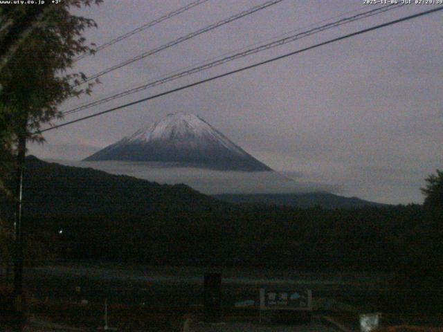 西湖からの富士山