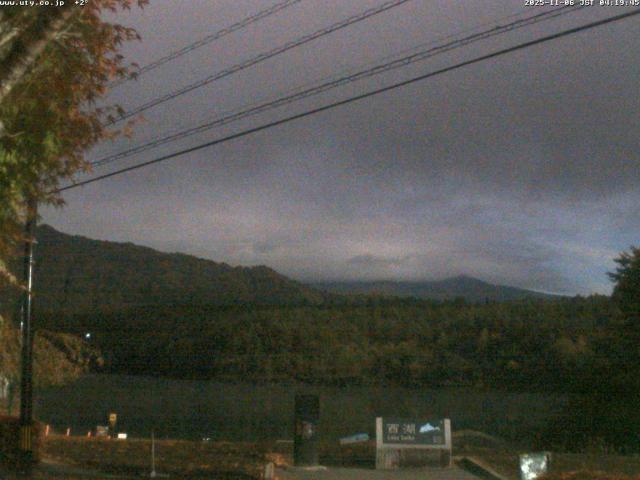 西湖からの富士山
