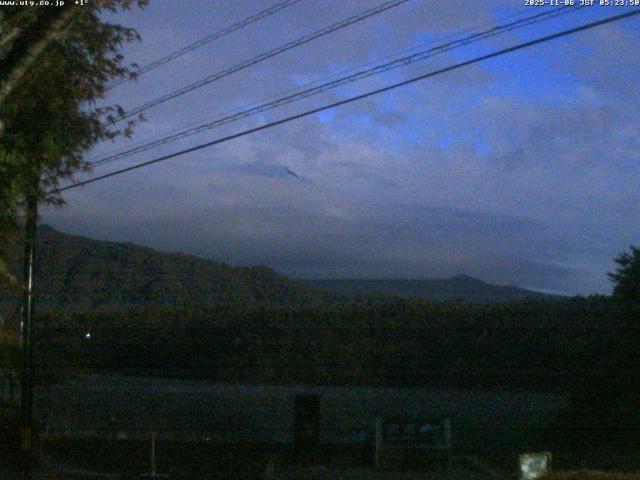 西湖からの富士山