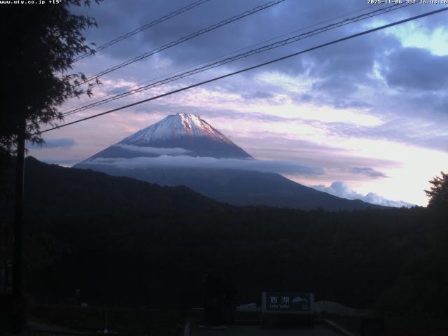 西湖からの富士山