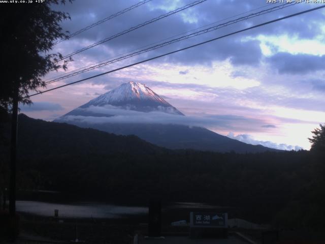 西湖からの富士山