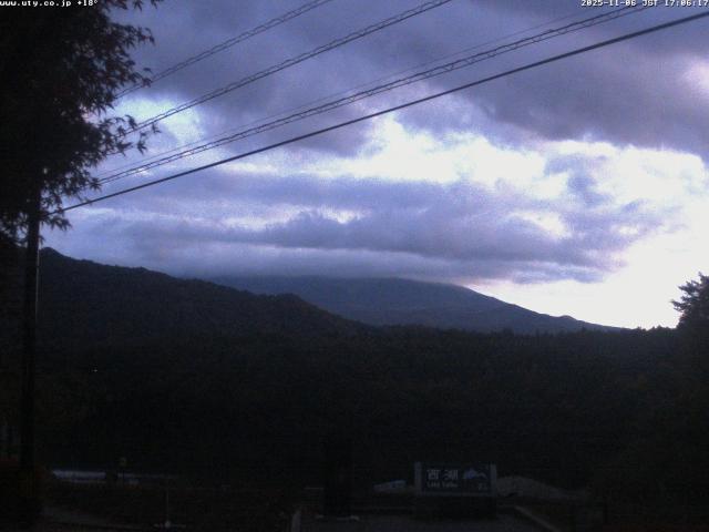 西湖からの富士山