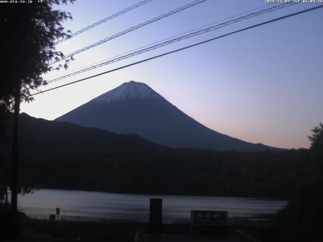西湖からの富士山