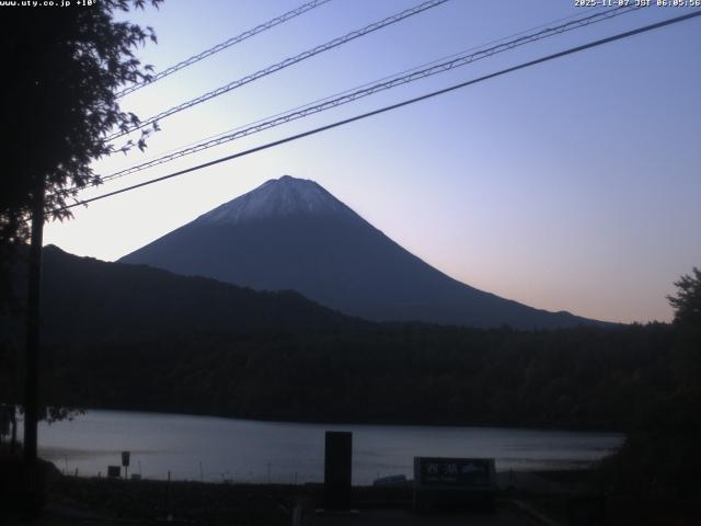 西湖からの富士山