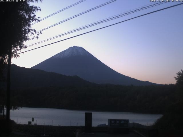西湖からの富士山