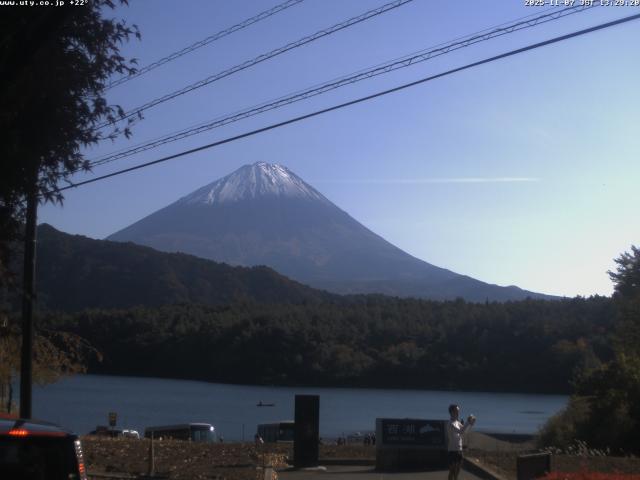 西湖からの富士山