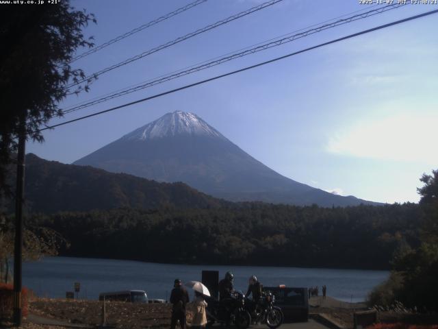 西湖からの富士山