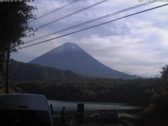 西湖からの富士山