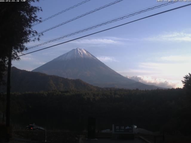 西湖からの富士山