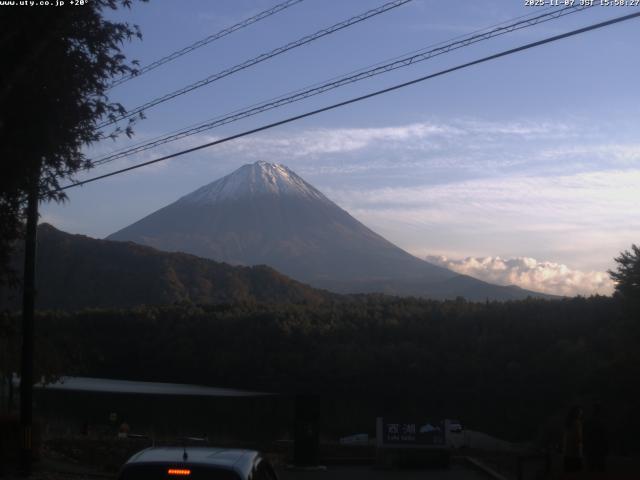西湖からの富士山