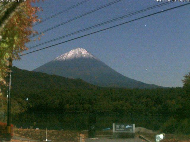 西湖からの富士山