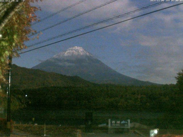 西湖からの富士山