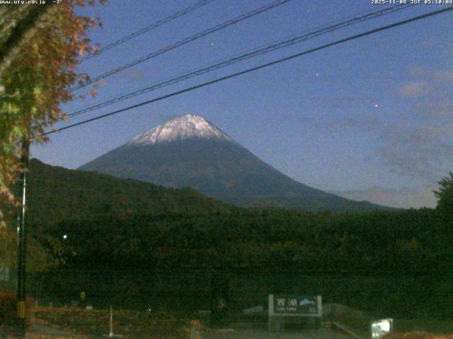 西湖からの富士山