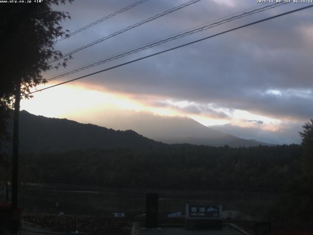 西湖からの富士山