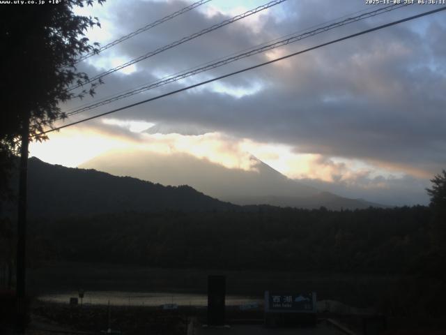 西湖からの富士山