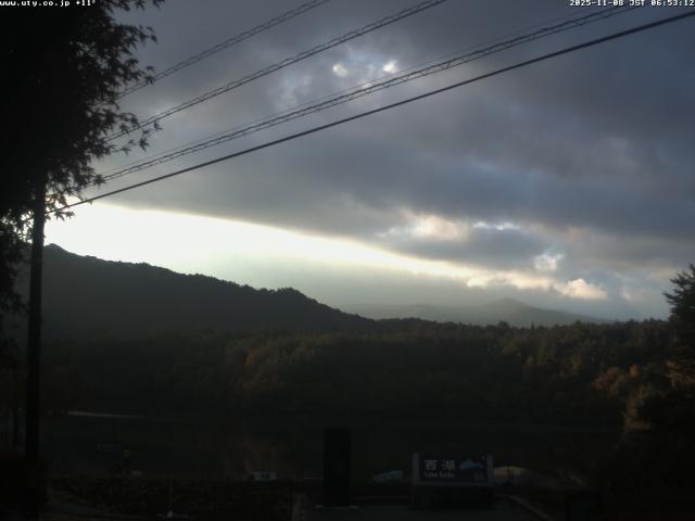西湖からの富士山