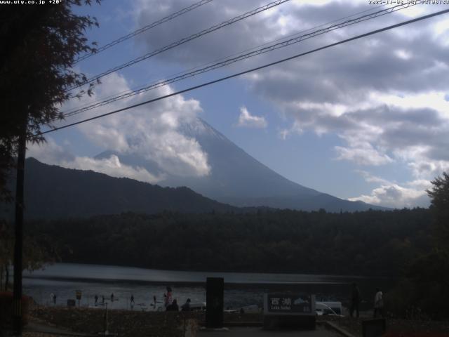 西湖からの富士山