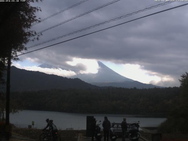 西湖からの富士山