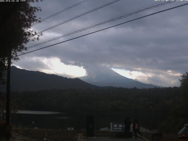 西湖からの富士山