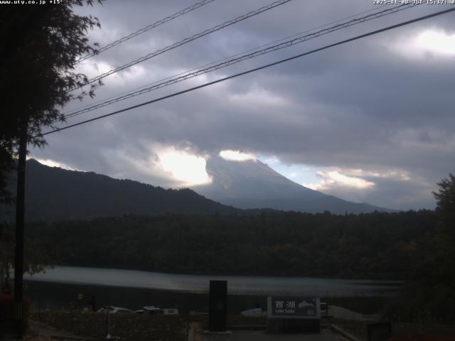 西湖からの富士山