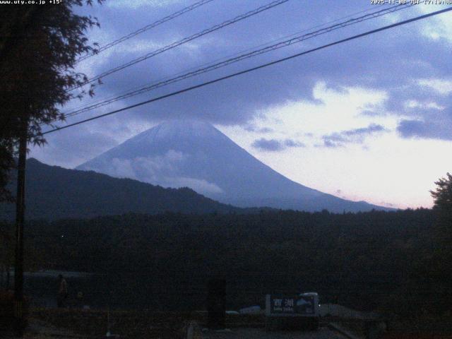 西湖からの富士山