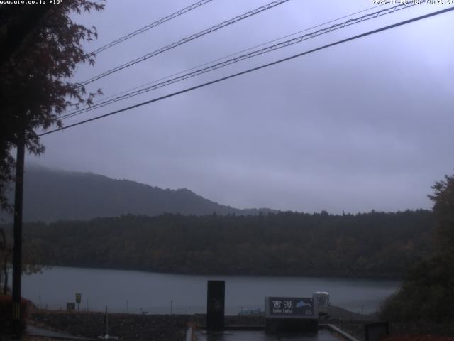 西湖からの富士山