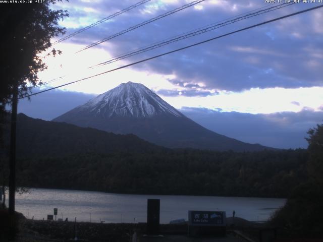 西湖からの富士山