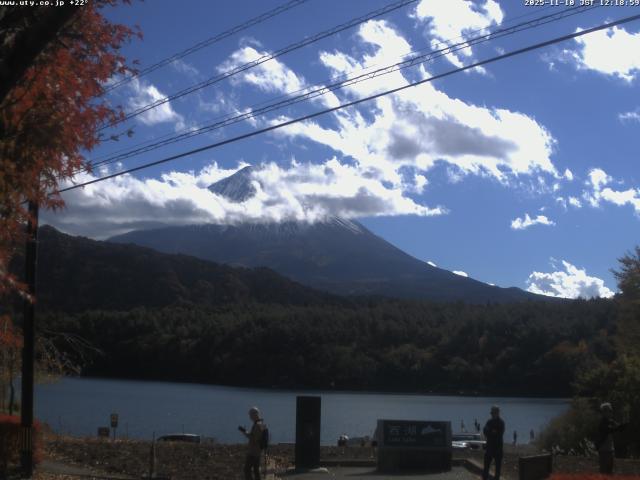 西湖からの富士山