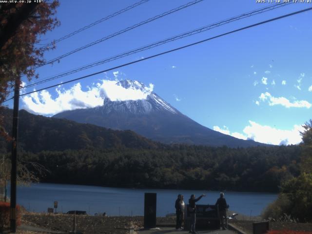西湖からの富士山
