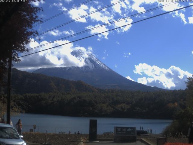 西湖からの富士山