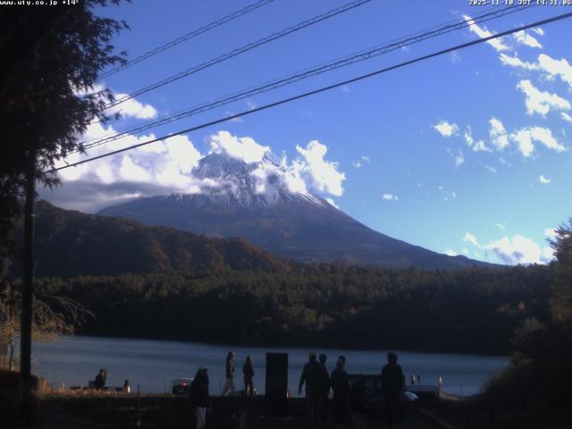 西湖からの富士山