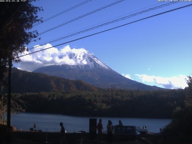 西湖からの富士山