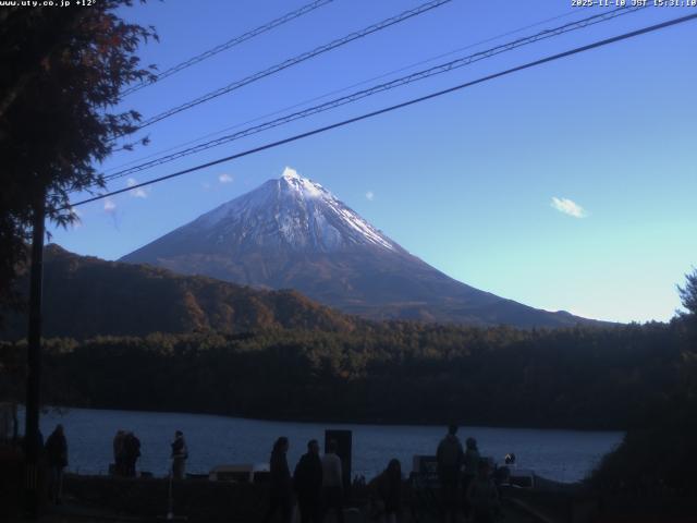 西湖からの富士山