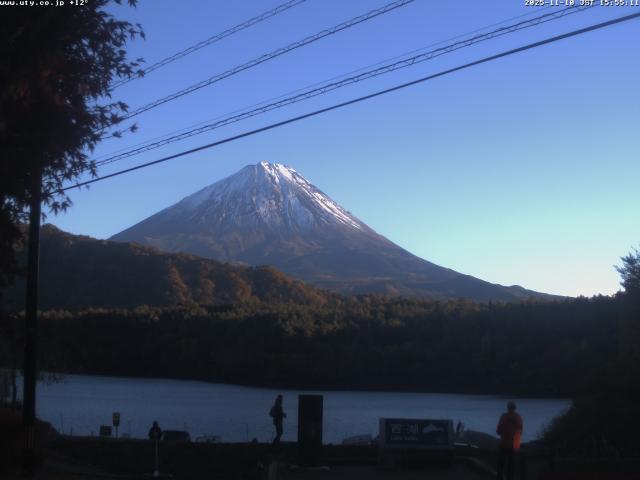 西湖からの富士山