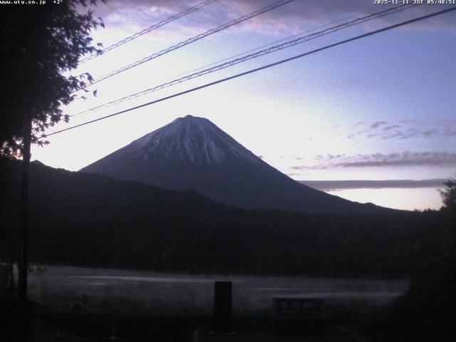 西湖からの富士山