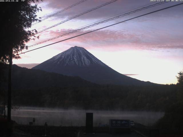 西湖からの富士山