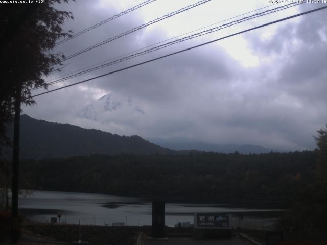 西湖からの富士山