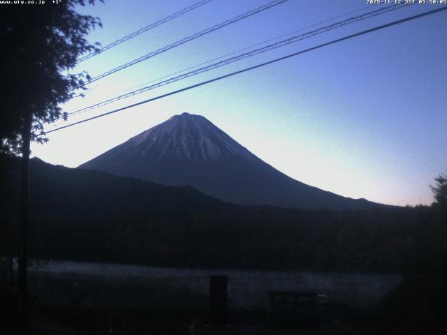 西湖からの富士山
