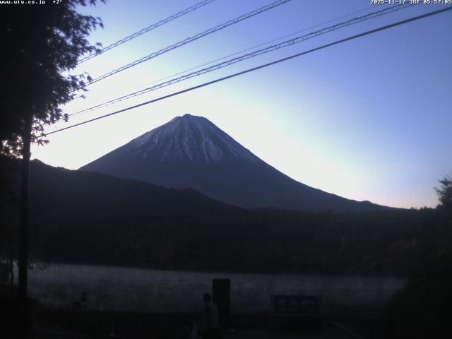 西湖からの富士山
