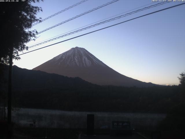 西湖からの富士山
