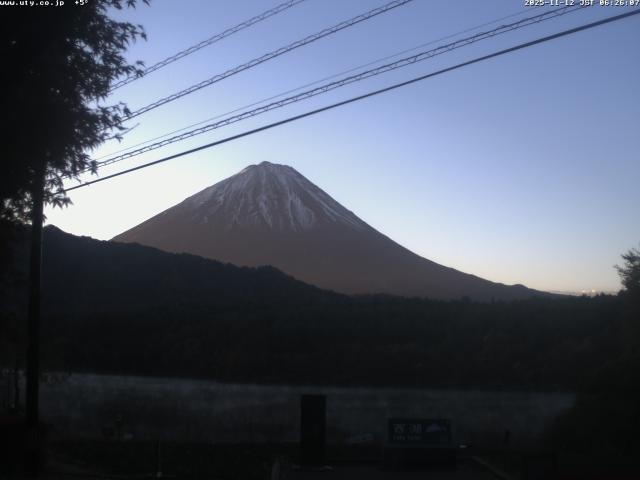 西湖からの富士山