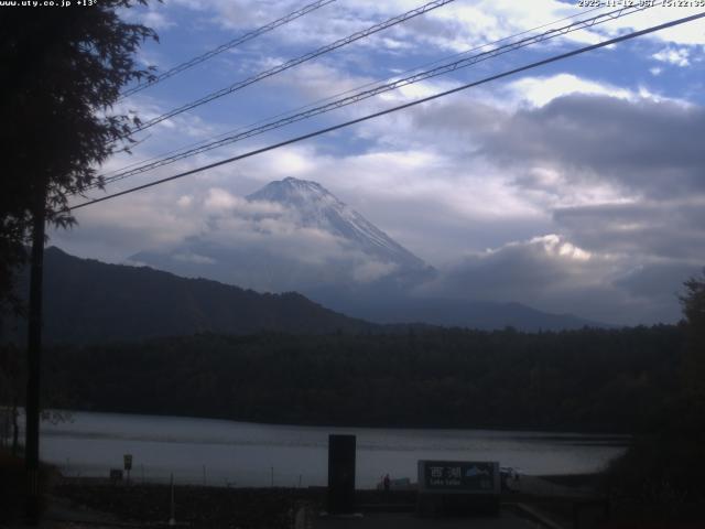 西湖からの富士山