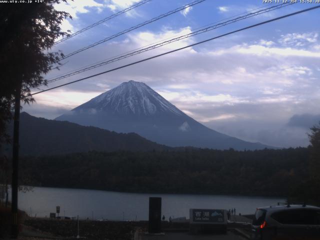 西湖からの富士山