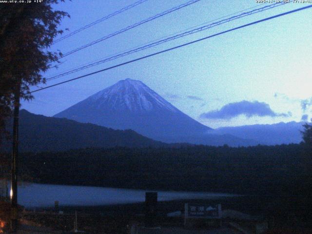 西湖からの富士山