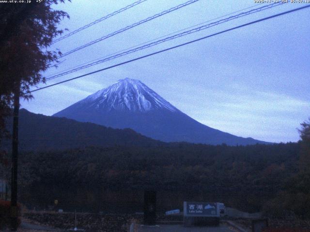 西湖からの富士山