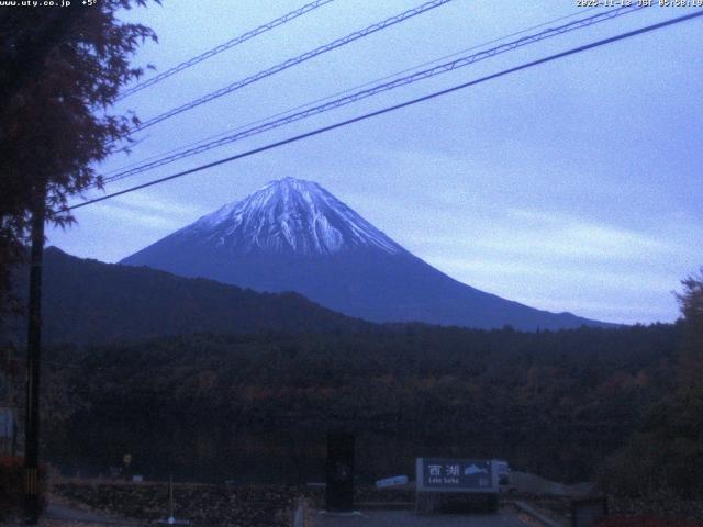 西湖からの富士山